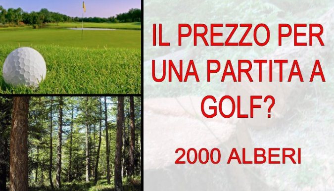 Clicca qui: Diciamo NO alla costruzione del campo da golf in Pineta